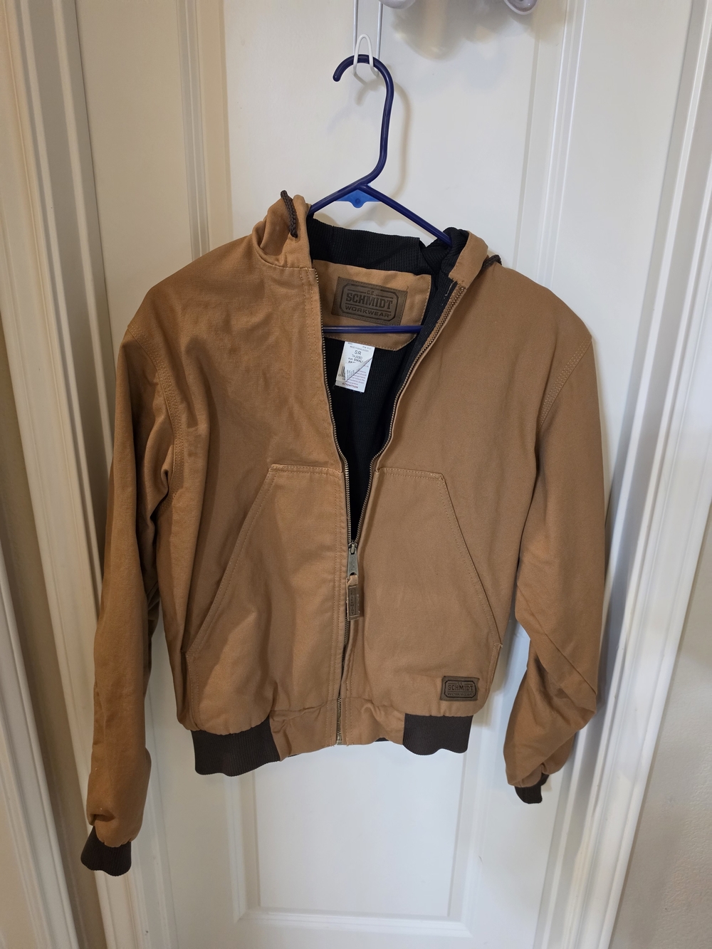 C.E. Schmidt Hooded Work Jacket - Brown - Size Small Regular (36-38) - NWOT